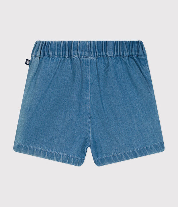 Shorts in denim leggero per bebè