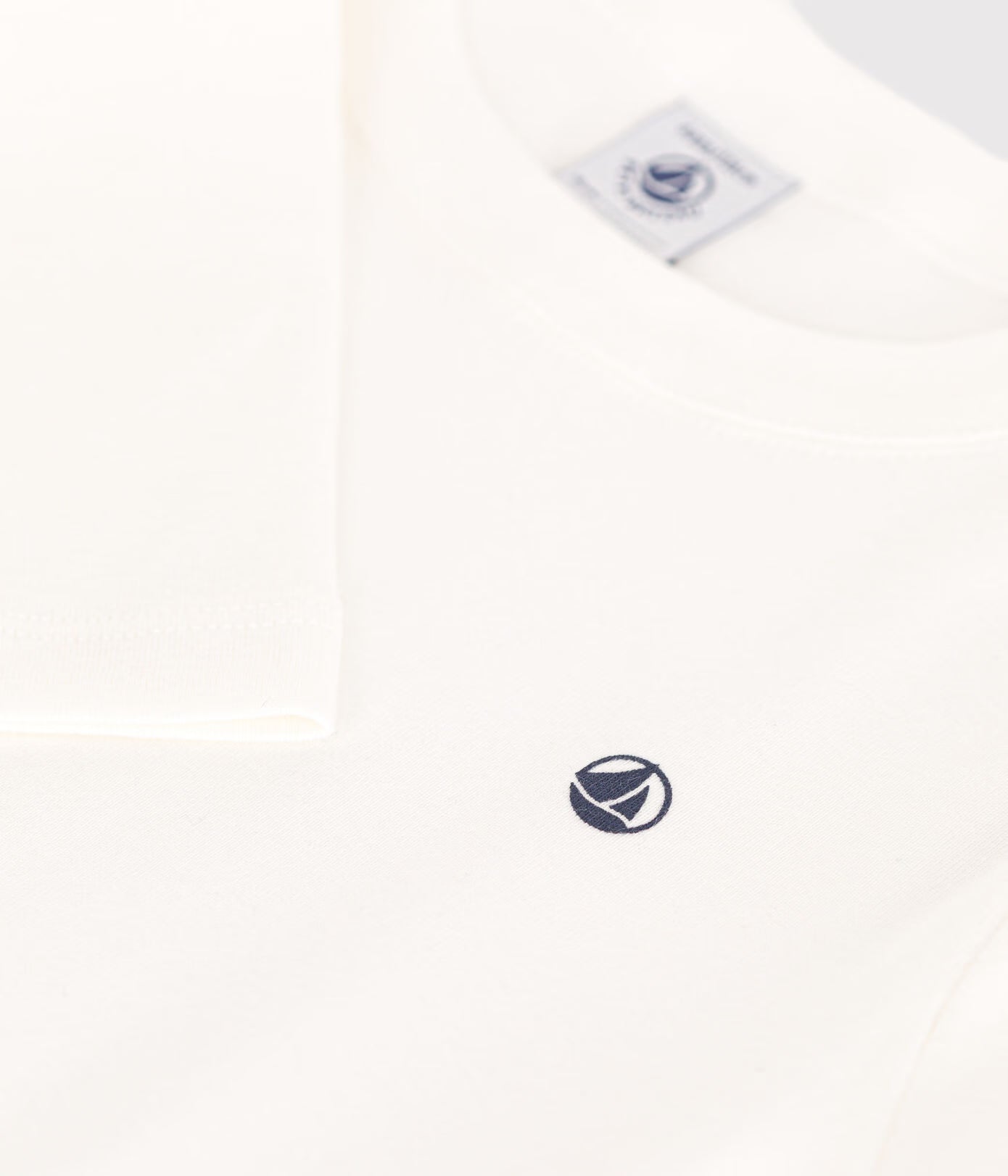T-shirt a maniche lunghe a costine Petit Bateau