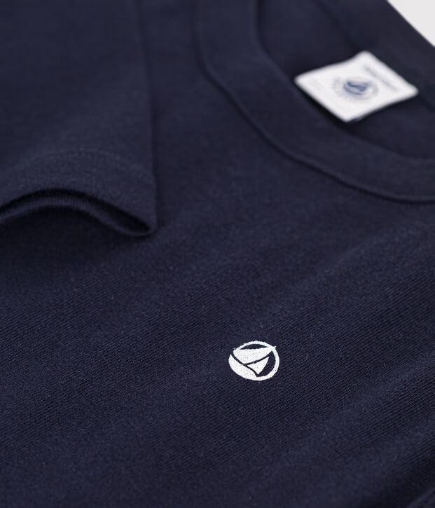 T-shirt a maniche lunghe a costine Petit Bateau