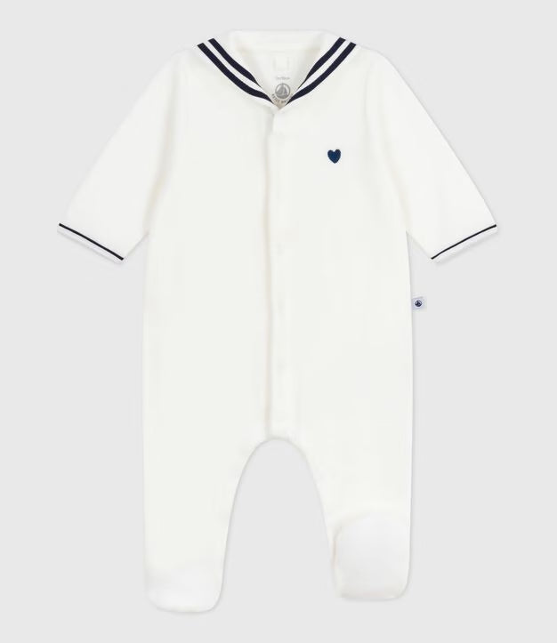 Tutina per neonato in ciniglia Petit Bateau