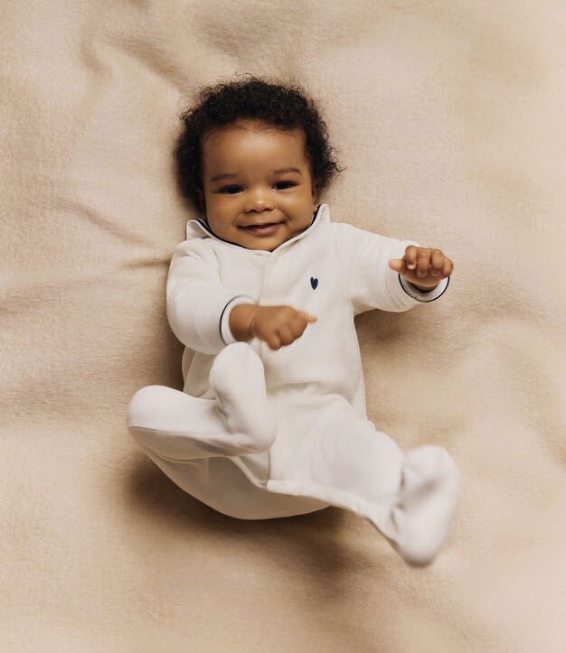 Tutina per neonato in ciniglia Petit Bateau