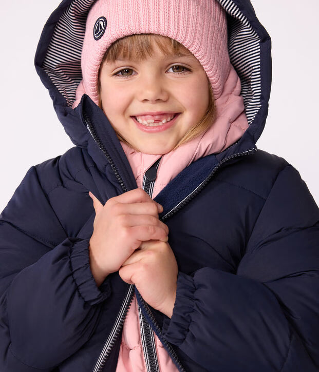 Piumino unisex per bambini in poliestere con fodera in micropile Petit Bateau