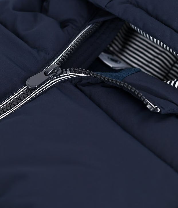 Piumino unisex per bambini in poliestere con fodera in micropile Petit Bateau