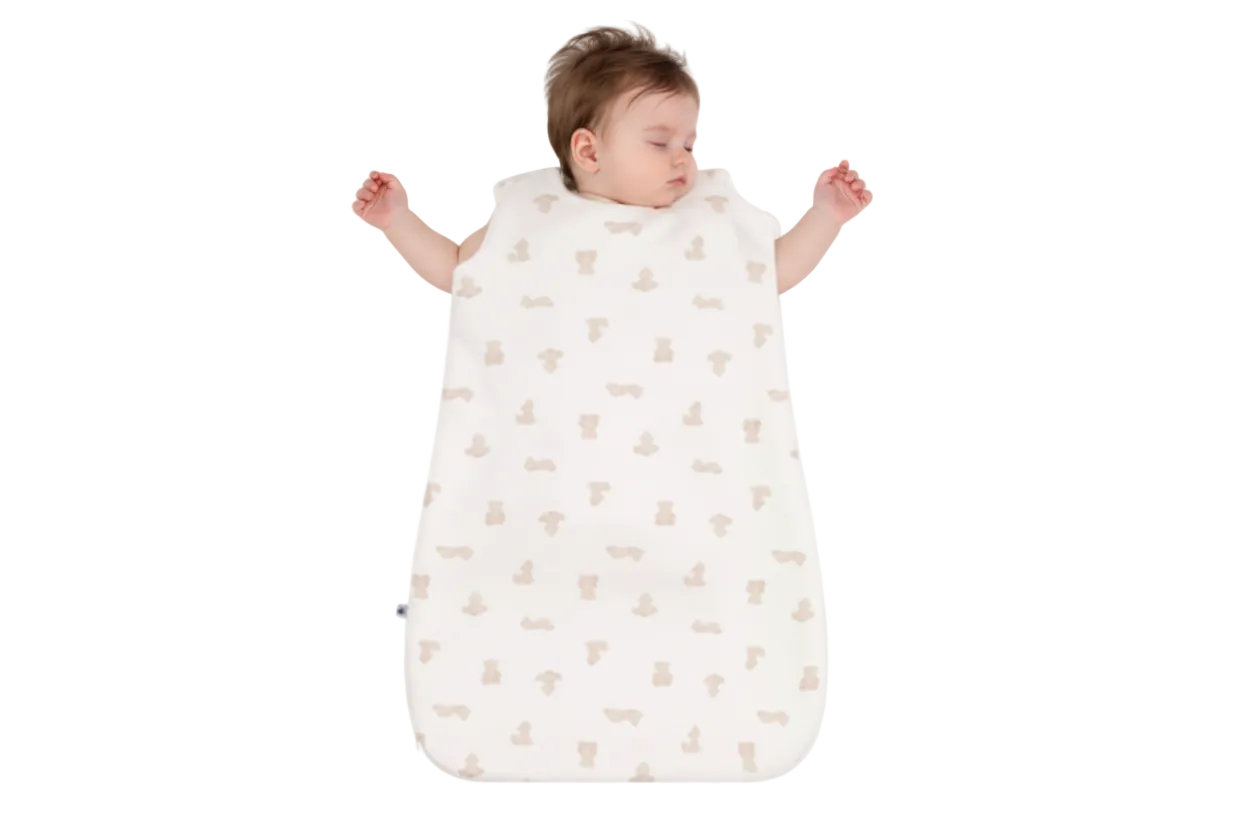 Sacco nanna neonato in cotone con orso stampato TOG 2