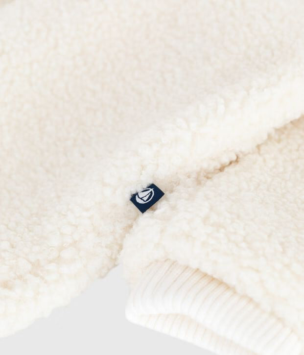 Tuta imbottita unisex per neonato in sherpa Petit Bateau