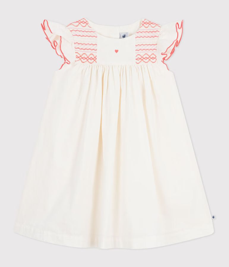 Girl's short-sleeved cotton dress