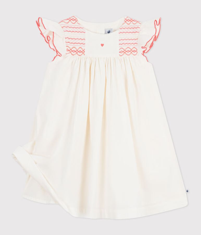 Girl's short-sleeved cotton dress
