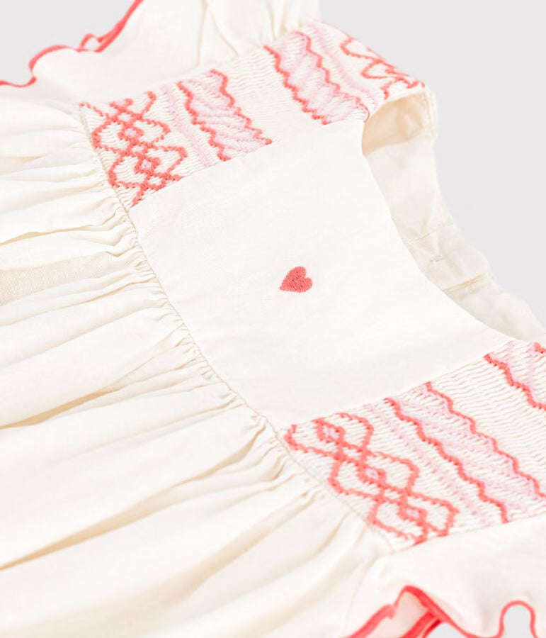 Girl's short-sleeved cotton dress