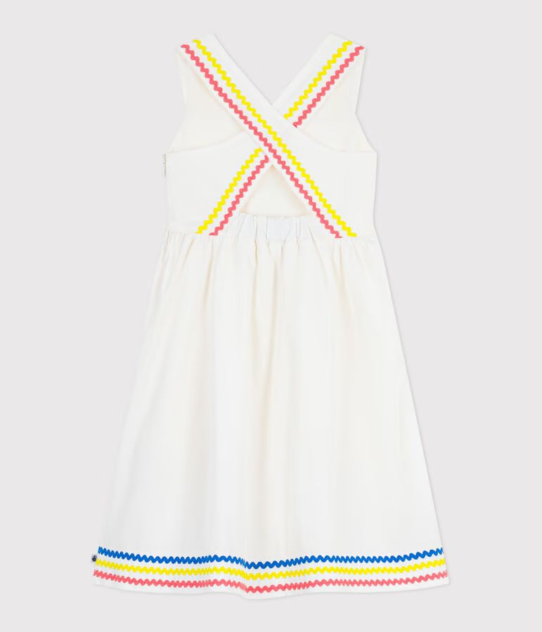 Abito lungo con spalline in cotone bambina