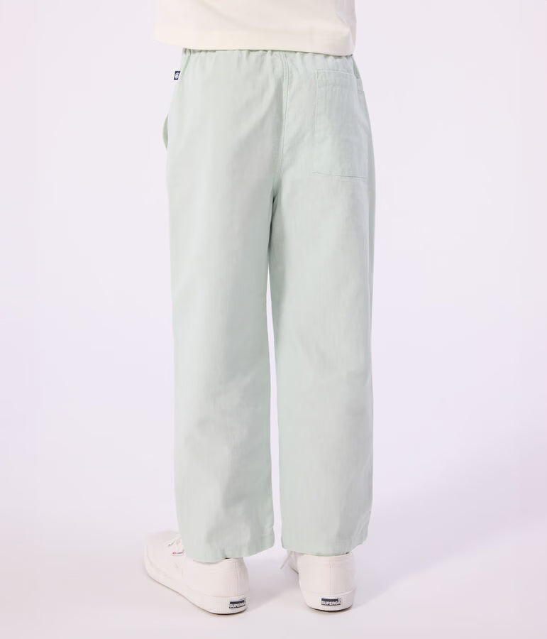 Pantaloni in cotone e lino bambino