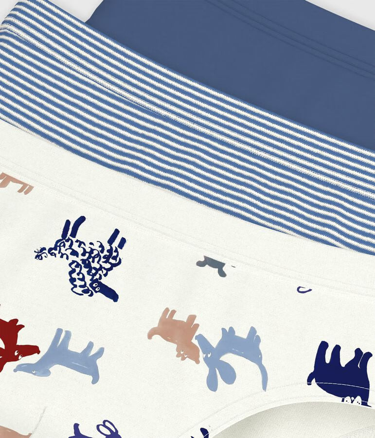 Set di slip in cotone con cani stampati bambino