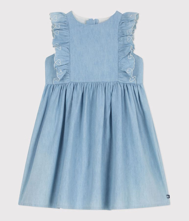 Abito senza maniche in cotone bambina