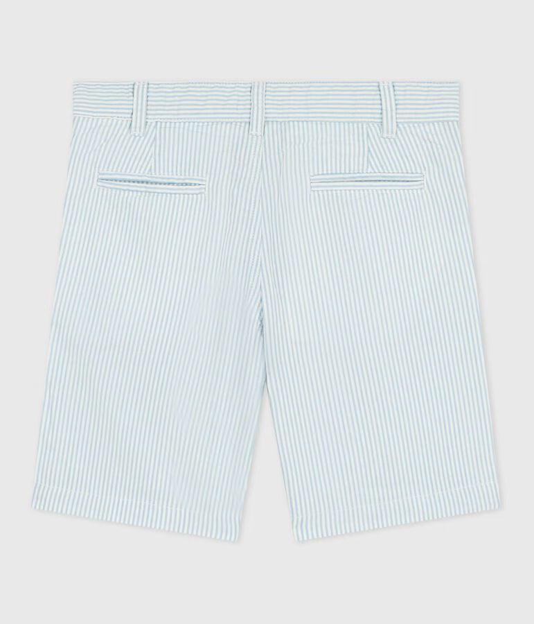 Bermuda in cotone a righe bambino