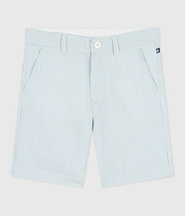 Bermuda in cotone a righe bambino