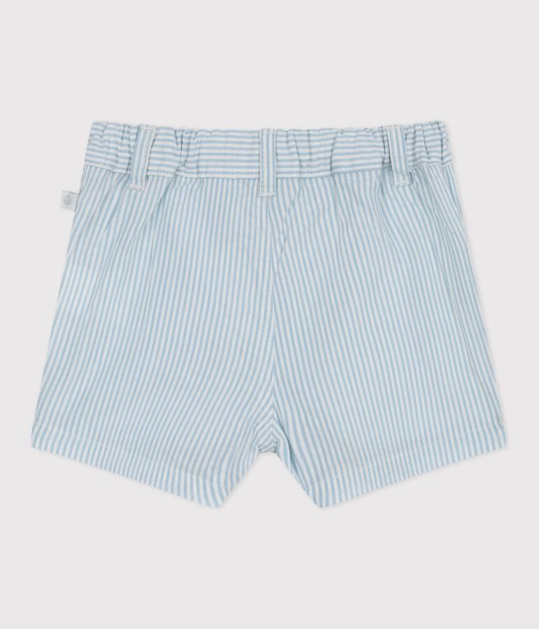 Shorts in cotone a righe neonato.
