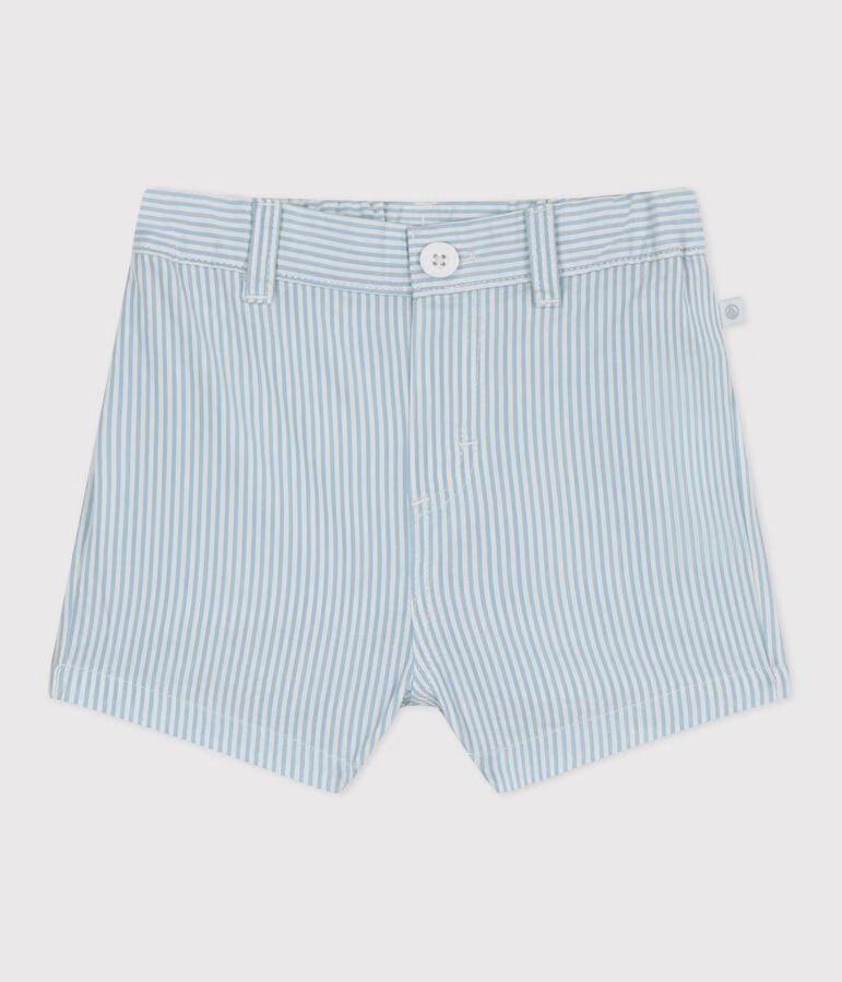 Shorts in cotone a righe neonato.