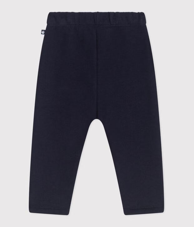 Joggers in cotone tinta unita neonato