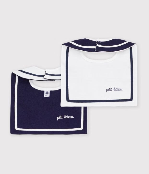Bavaglino in cotone con treccia Petit Bateau