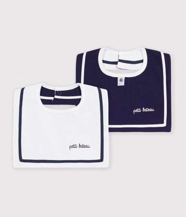 Bavaglino in cotone con treccia Petit Bateau
