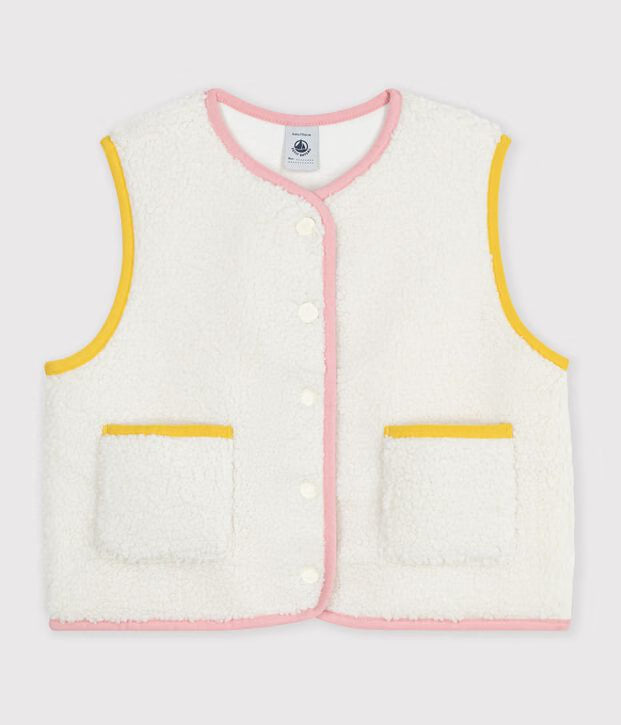 Gilet senza maniche in sherpa Petit Bateau