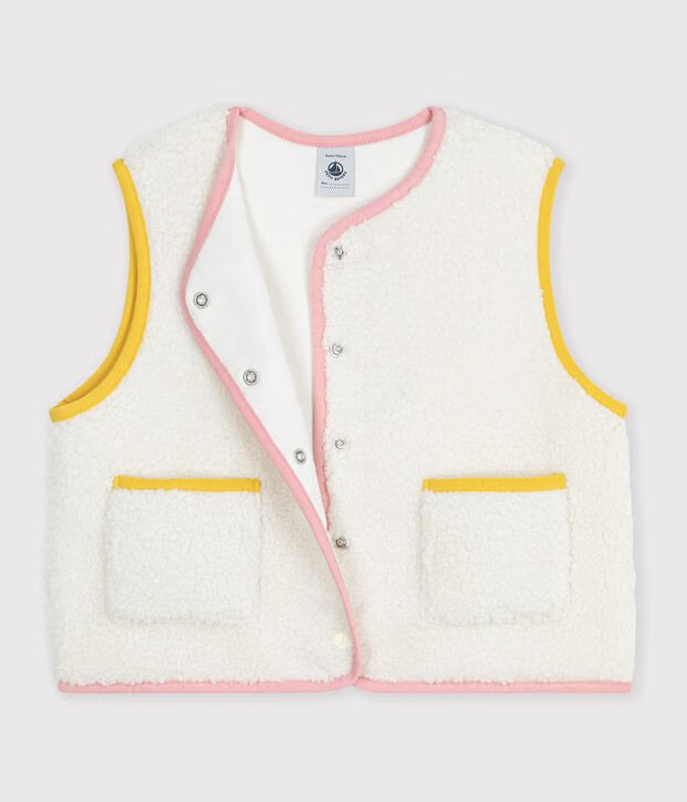 Gilet senza maniche in sherpa Petit Bateau