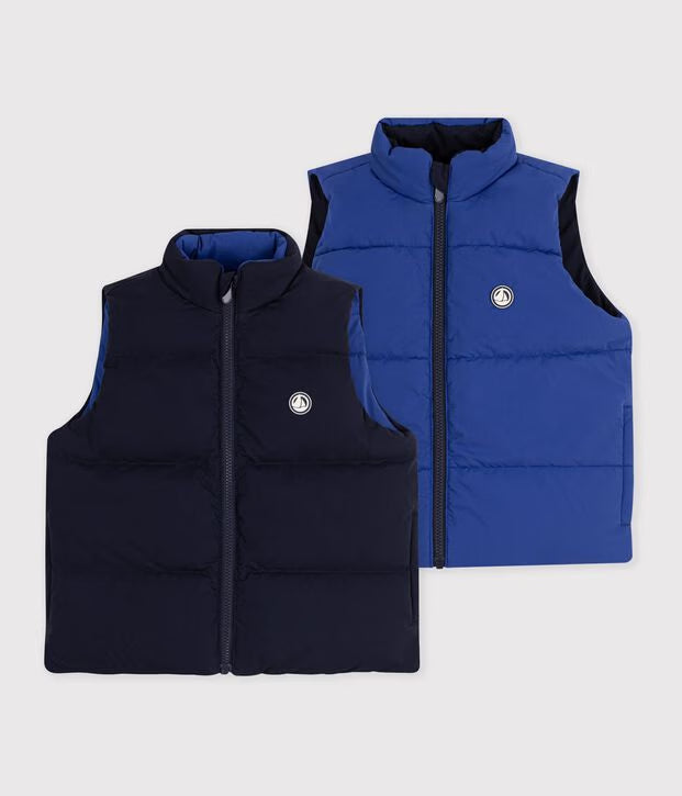 Piumino senza maniche tinta unita Petit Bateau