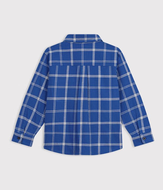 Camicia in cotone a quadri Petit Bateau