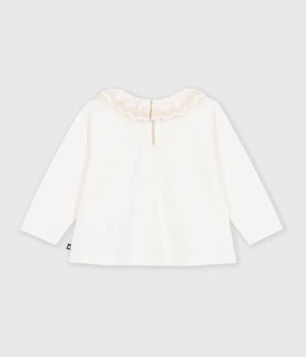 T-shirt a maniche lunghe in cotone Petit Bateau