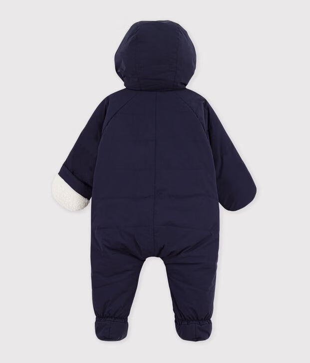 Tutina imbottita in poliestere con fodera in sherpa Petit Bateau