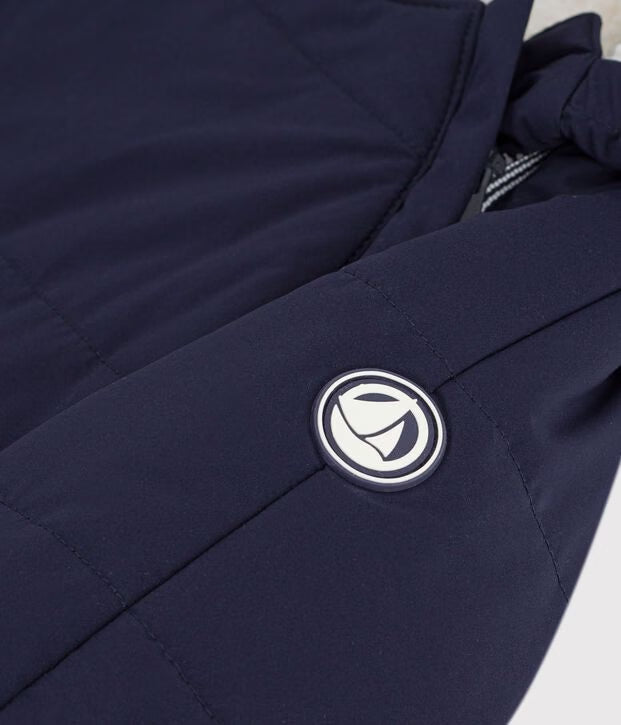 Tutina imbottita in poliestere con fodera in sherpa Petit Bateau