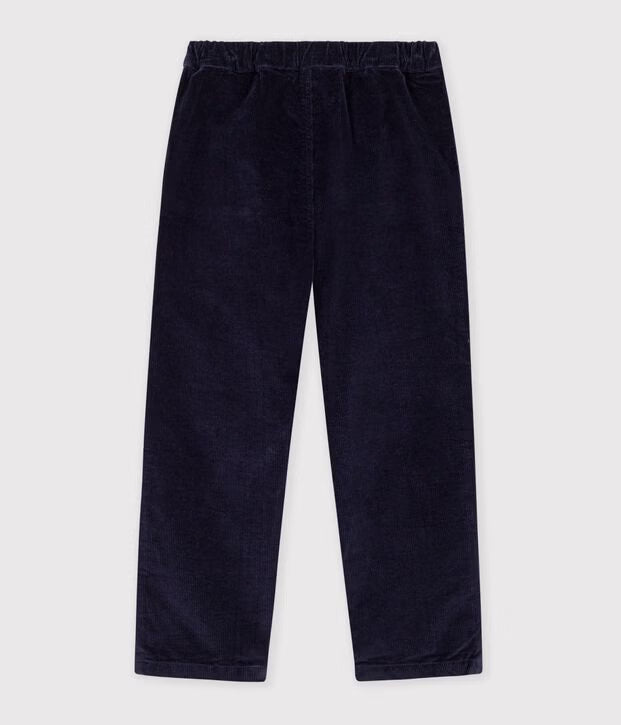 Pantaloni dritti in velluto bambino Petit Bateau