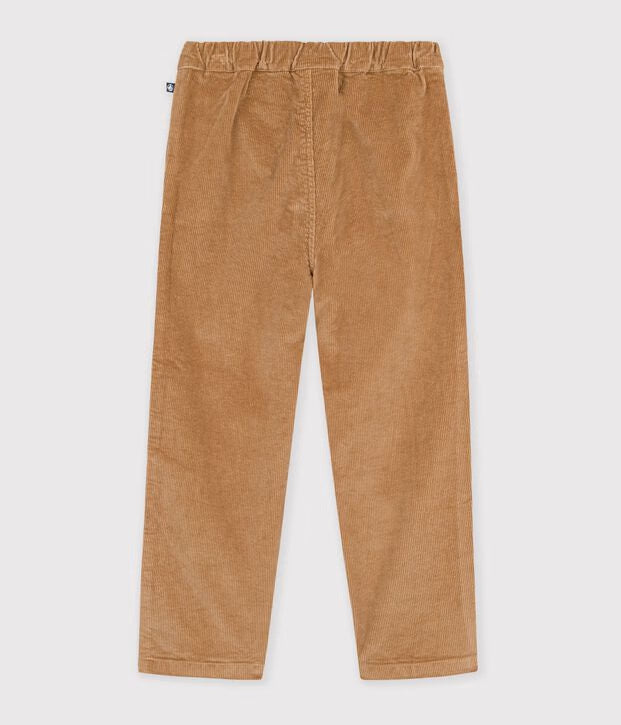 Pantaloni dritti in velluto bambino Petit Bateau