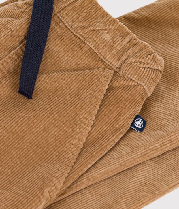 Pantaloni dritti in velluto bambino Petit Bateau