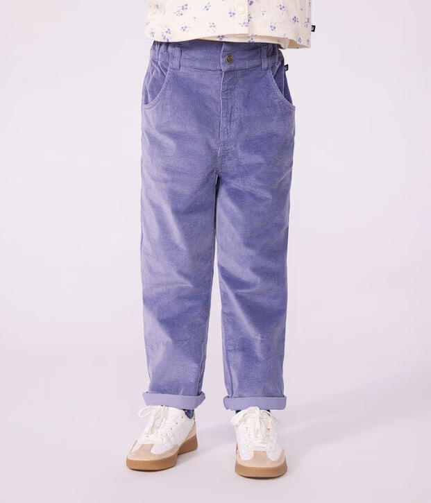 Pantaloni in velluto Petit Bateau