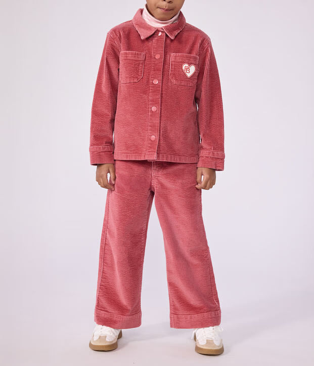 Pantaloni a gamba ampia in velluto Petit Bateau