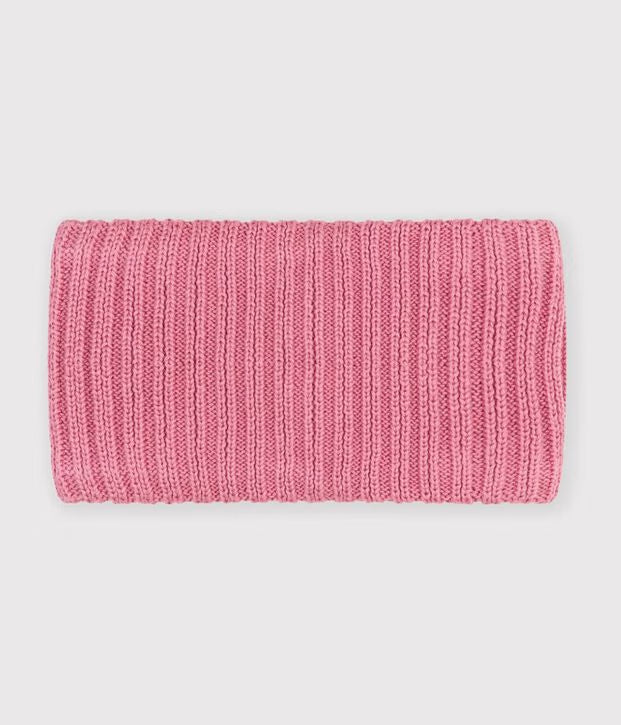 Snood in maglia tinta unita foderata in pile Petit Bateau