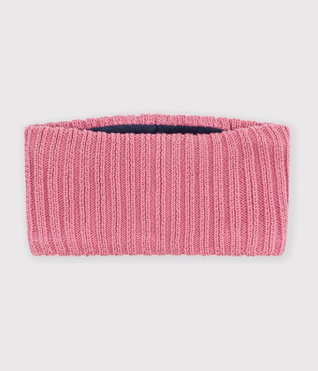 Snood in maglia tinta unita foderata in pile Petit Bateau