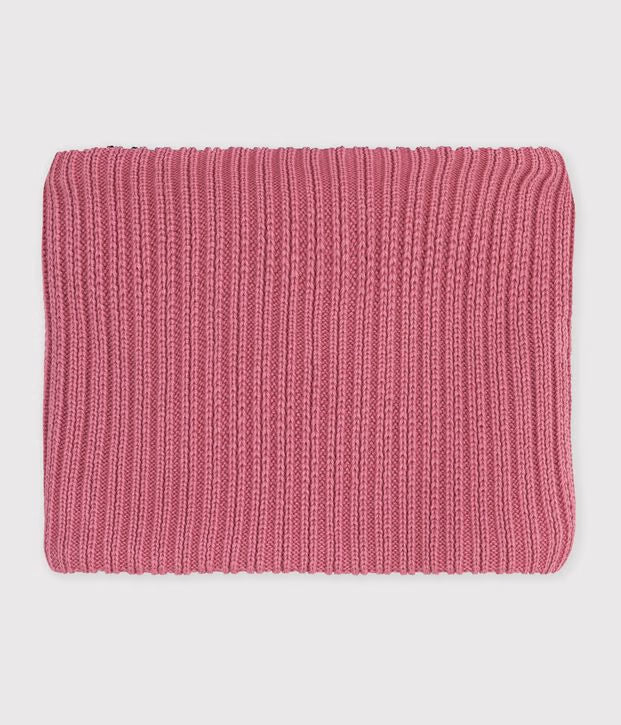 Snood in maglia tinta unita foderata in pile Petit Bateau