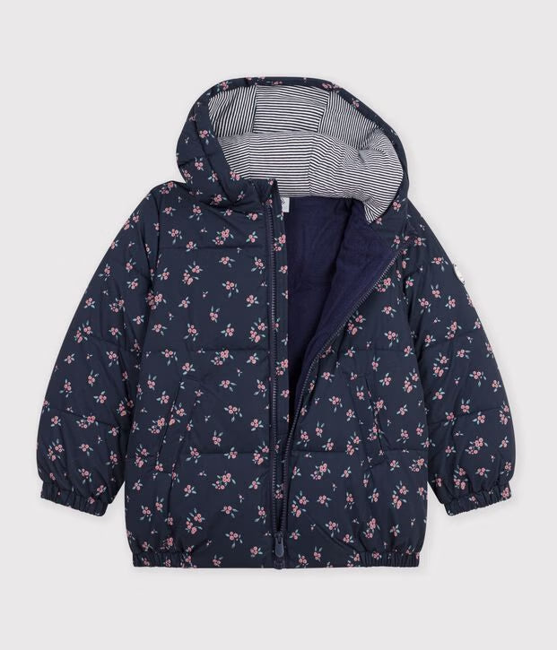 Piumino con stampa a cuori Petit Bateau