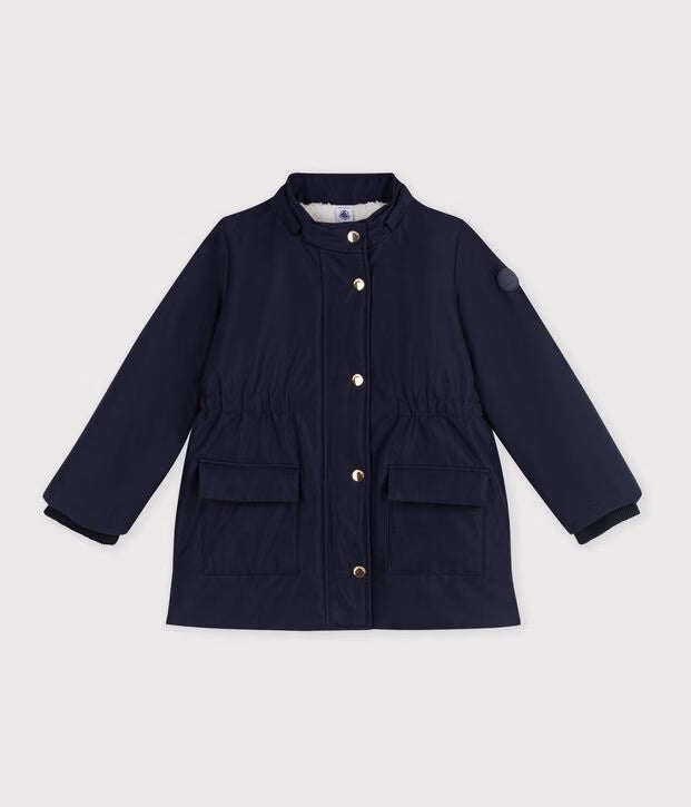 Parka bambino lunghezza media tinta unita Petit Bateau