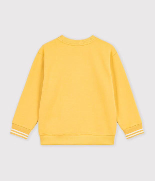 Felpa in cotone tinta unita Petit Bateau