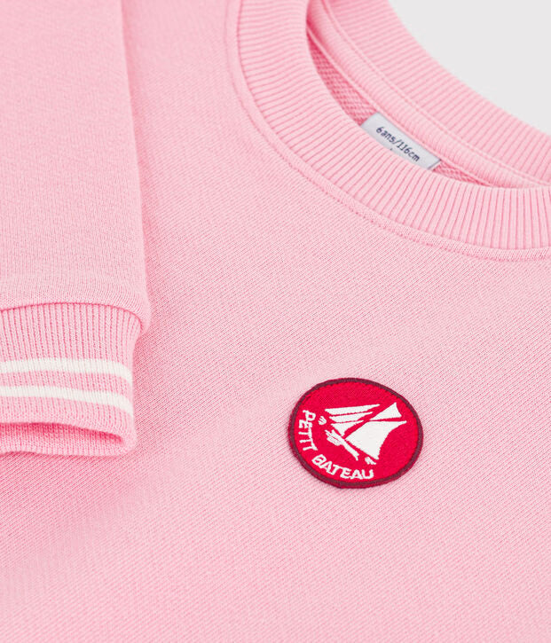 Felpa in cotone tinta unita Petit Bateau