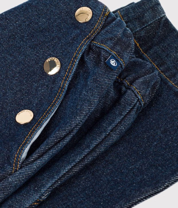 Pantaloni a gamba ampia in denim Petit Bateau