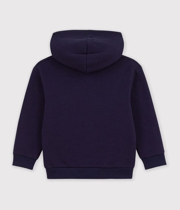 Felpa con cappuccio in cotone con barca Petit Bateau