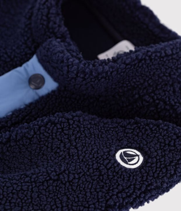 Cappotto imbottito in sherpa tinta unita Petit Bateau