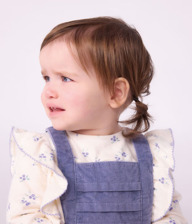 Blusa a maniche lunghe in cotone con stampa a fiori Petit Bateau