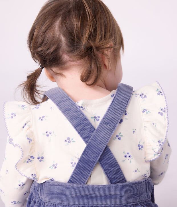 Blusa a maniche lunghe in cotone con stampa a fiori Petit Bateau