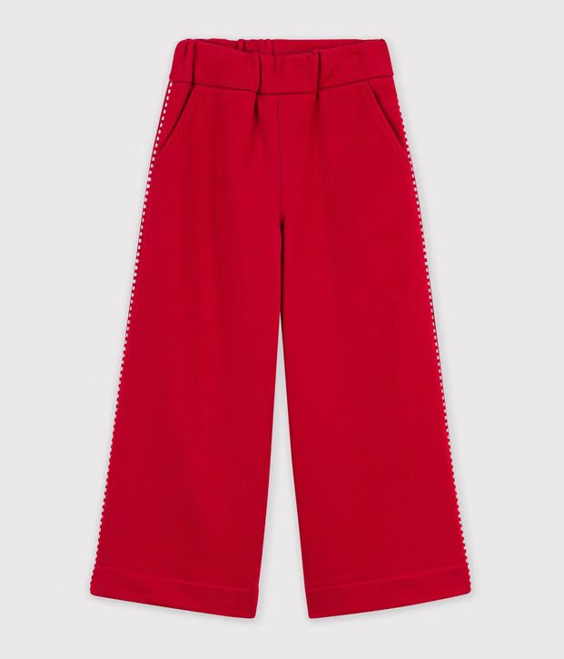 Joggers a gamba ampia in cotone Petit Bateau