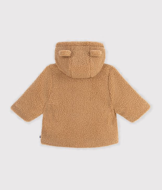 Cappotto con cappuccio in sherpa Petit Bateau