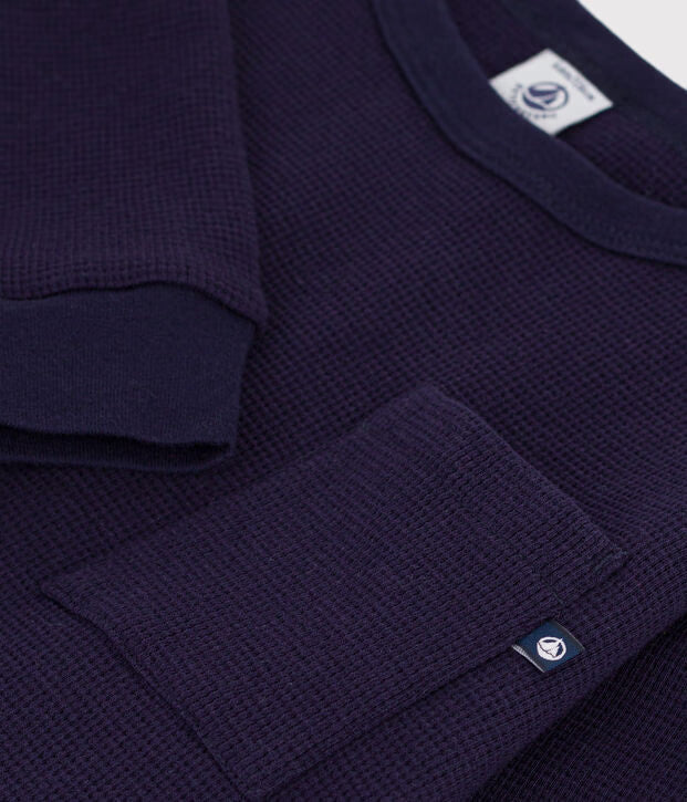 T-shirt a maniche lunghe in cotone Petit Bateau